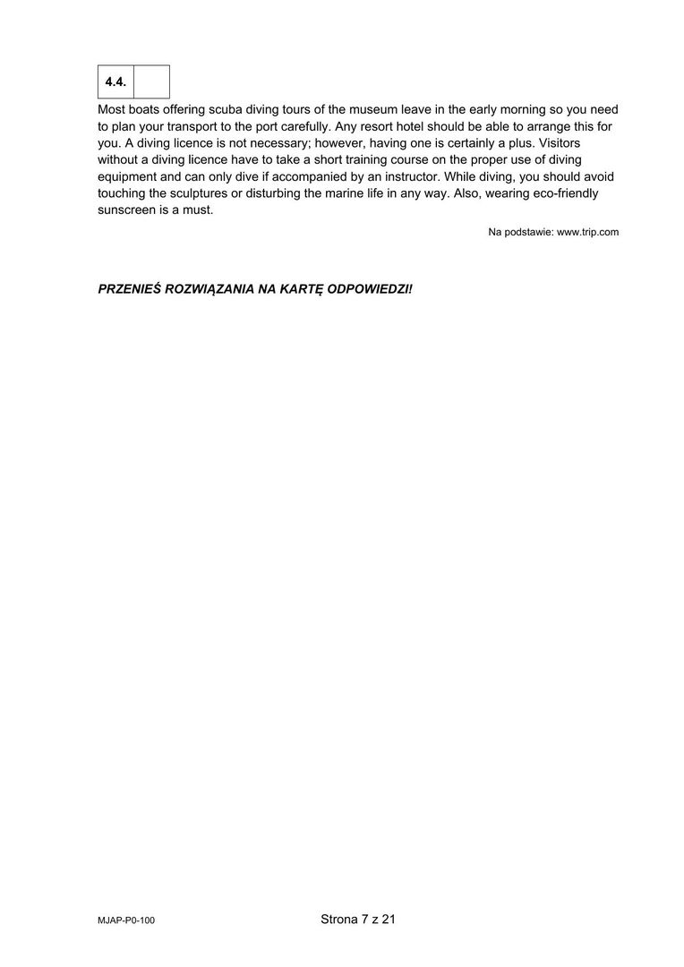 Arkusze z j. angielskiego. Matura 2024. Nowa formuła