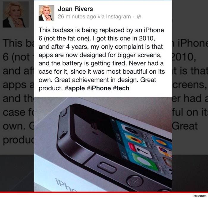 iPhone 6 promowany przez... ducha Joan Rivers 3