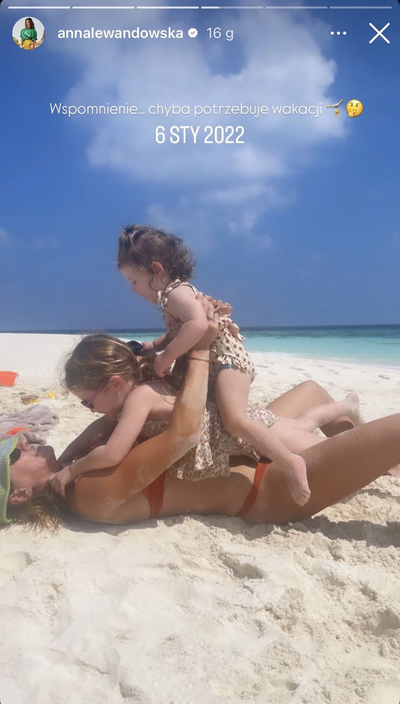 Anna Lewandowska wspomina wakacje