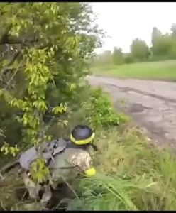 Zasadzka ukraińskich żołnierzy na rosyjski czołg. Nagranie z momentu uderzenia
