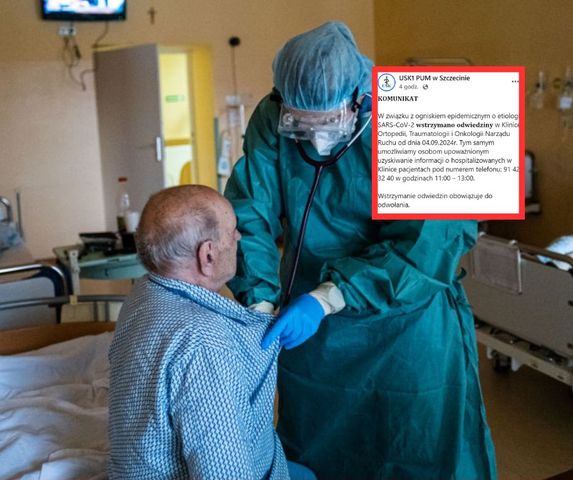 Zakaz odwiedzin. COVID zaatakował szczeciński szpital