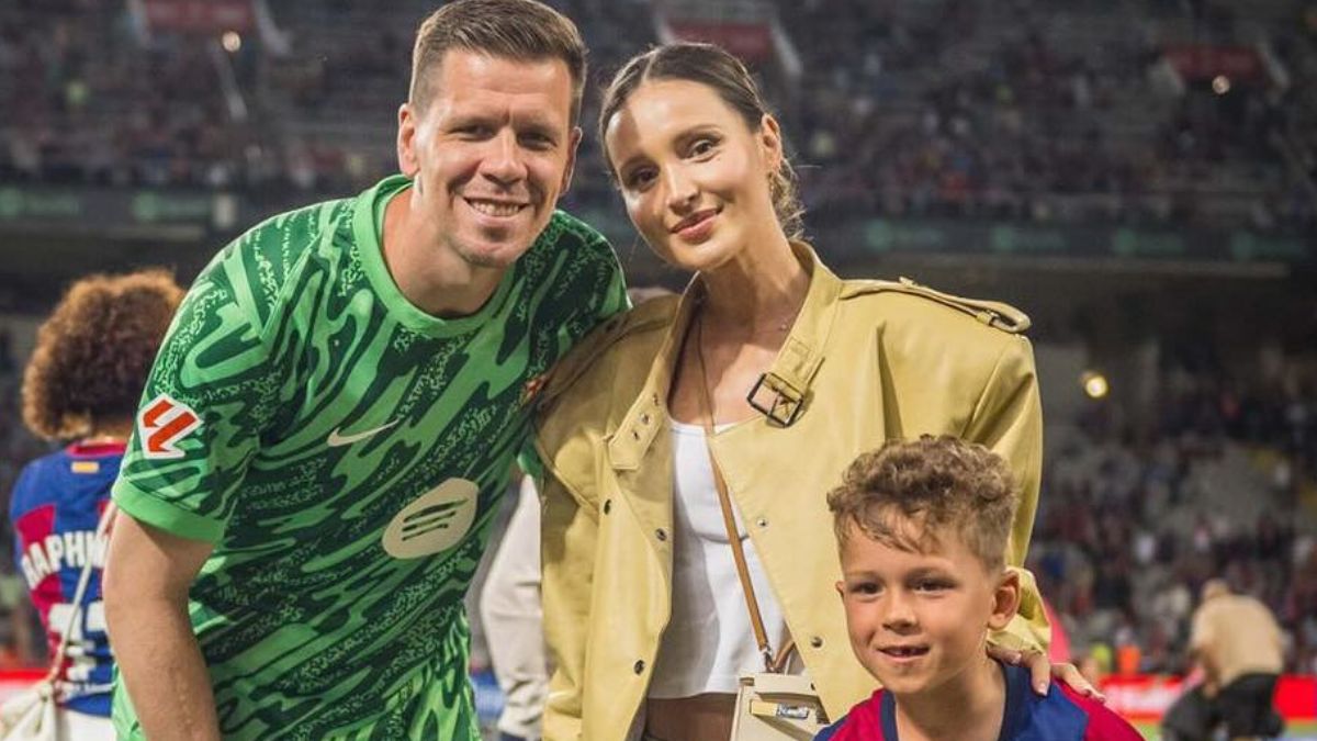 Wojciech, Marina i Liam Szczęśni.