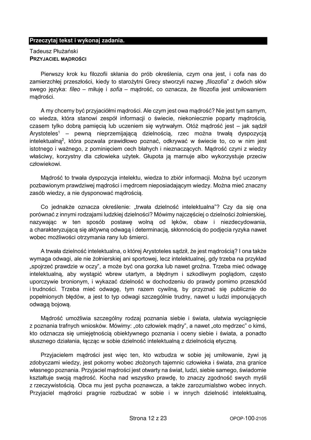 Egzamin ósmoklasisty 2021. Język Polski