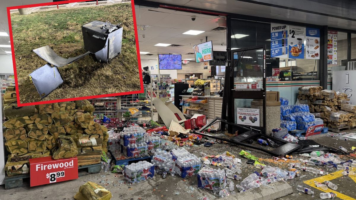 Wyrwali bankomat ze ściany sklepu, potem go zgubili