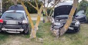 Tchórzew: Pijany kierowca Audi uderzył w ogrodzenie i drzewo. Miał niemal 3 promile alkoholu