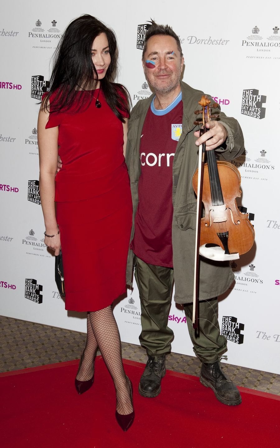 Nigel Kennedy z żoną Agnieszką