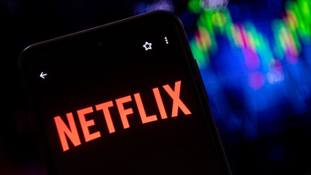 In this photo illustration a Netflix logo seen displayed on
POLAND - 2022/09/02: In this photo illustration a Netflix logo seen displayed on a smartphone. (Photo Illustration by Mateusz Slodkowski/SOPA Images/LightRocket via Getty Images)
SOPA Images
smartphone, phone, device, cellphone