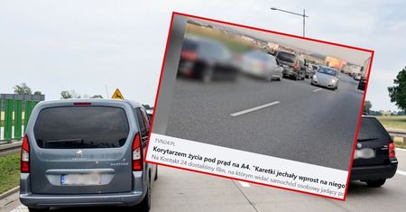 "Karetki jechały wprost na niego". Zawracał korytarzem życia