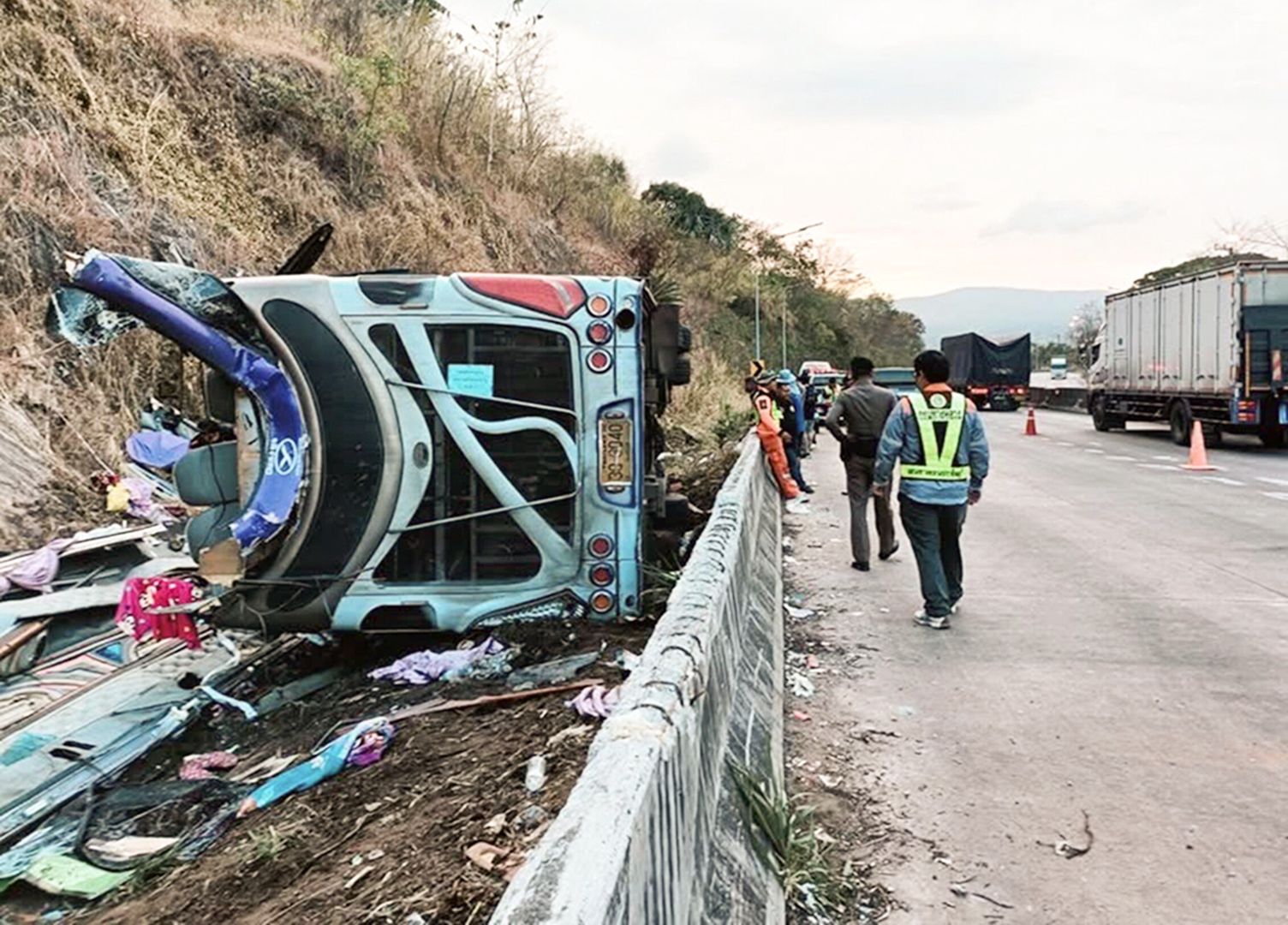 Dwupiętrowy autobus zjeżdżał ze wzgórza. 18 ofiar śmiertelnych