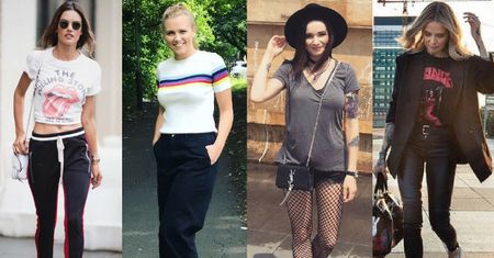 Najciekawsze T-shirty na lato w stylizacjach celebrytek