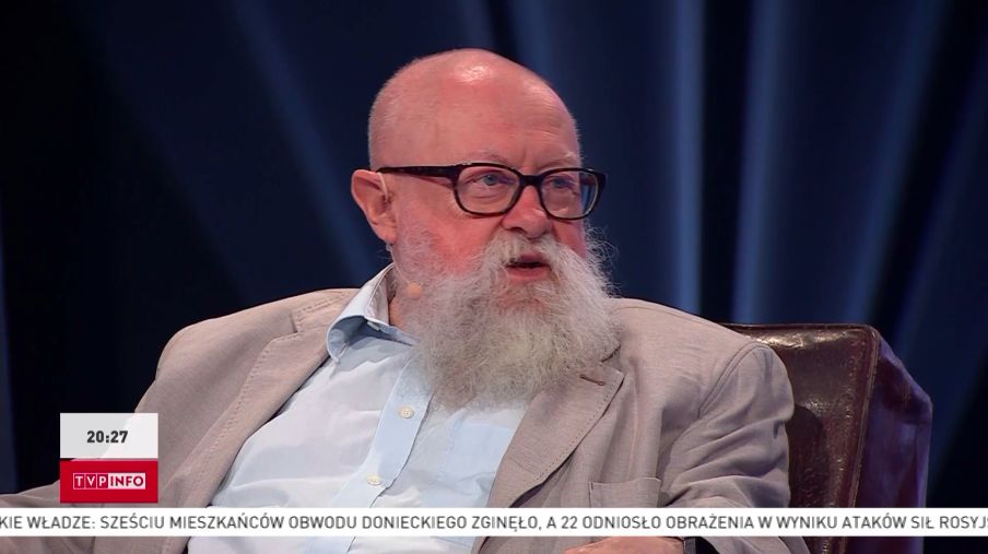 Jerzy Bralczyk na antenie TVP Info. Padły zaskakujące słowa