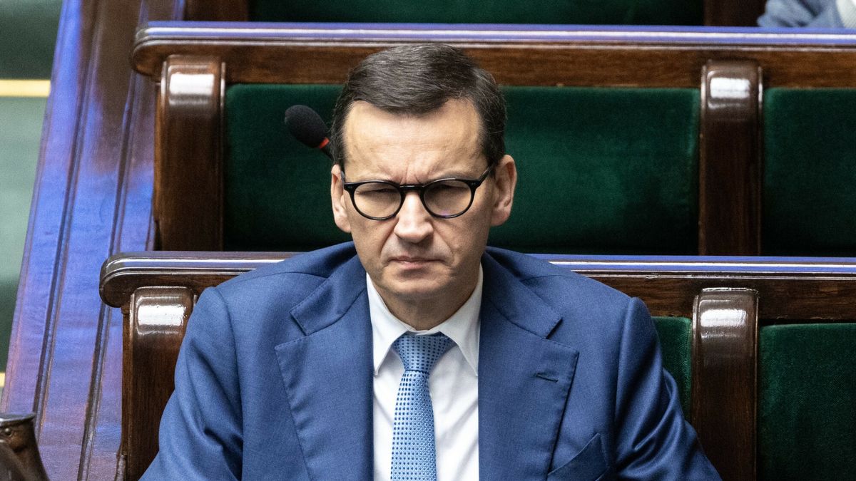 Cd. 1. posiedzenia Sejmu X kadencji
29.11.2023 Warszawa 1. posiedzenie Sejmu X kadencji fot Jacek Dominski/REPORTER
n/z: Mateusz Morawiecki
Jacek Dominski/REPORTER