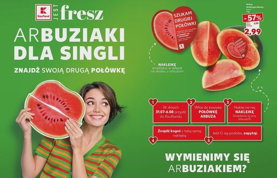 Nowa akcja Kauflandu - single mogą szukać swojej połówki. Inspiracja przyszła z Hiszpanii