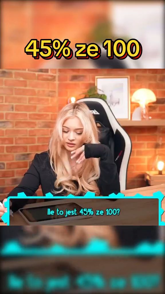 Influencerka rozwiązuje zagadkę matematyczną