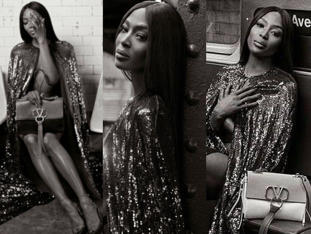 Zjawiskowa Naomi Campbell snuje się po metrze w nowej kampanii Valentino