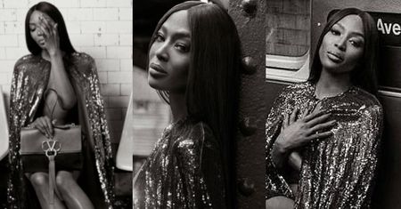 Zjawiskowa Naomi Campbell snuje się po metrze w nowej kampanii Valentino