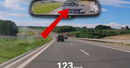 Zobaczył bmw w lusterku. Sceny na S7. Nagranie obiega sieć