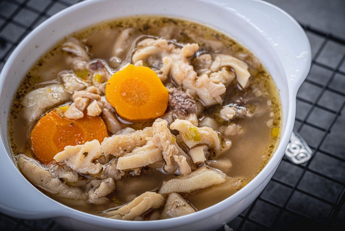 Veal triumphs in tripe soup: The key to converting skeptics