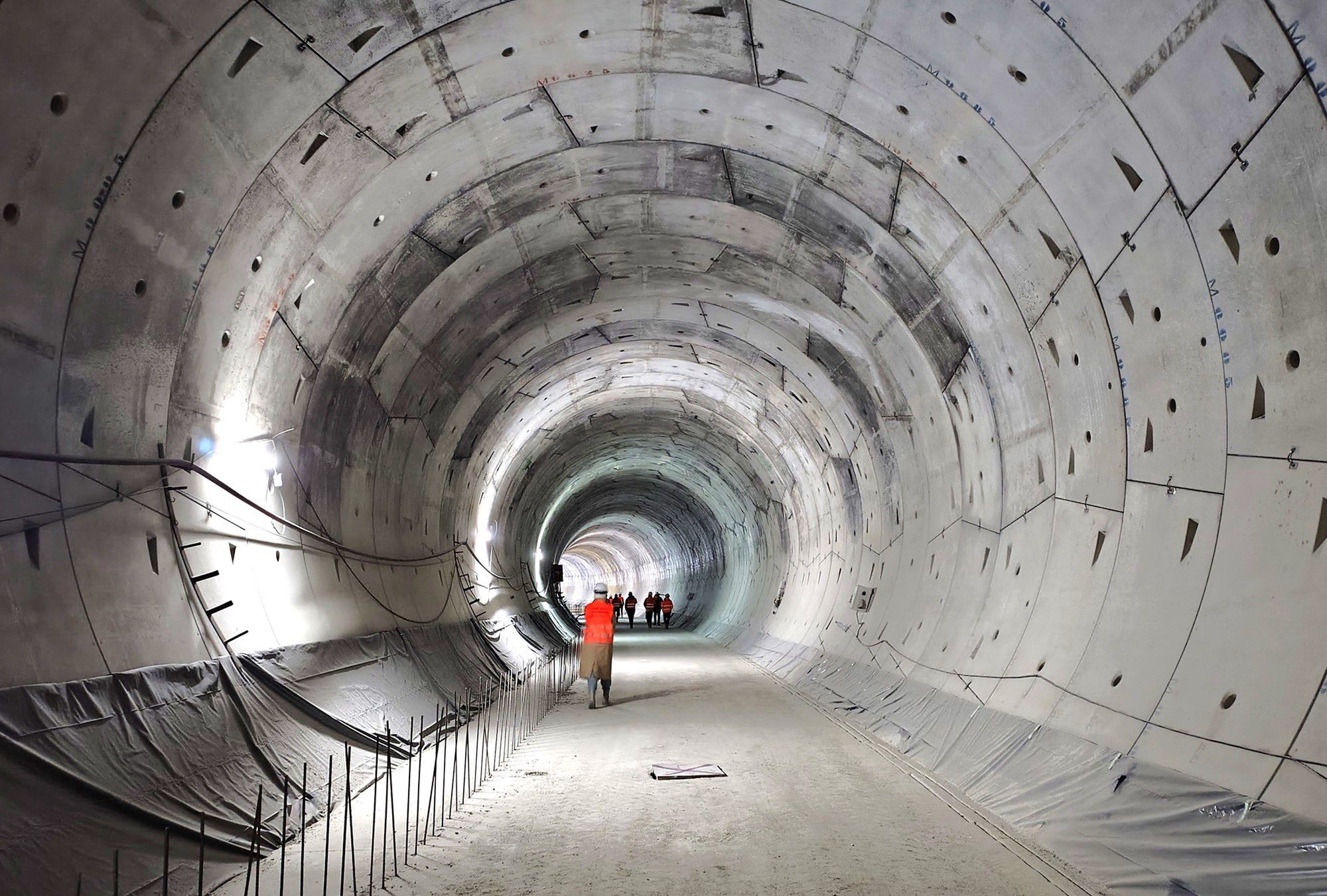 Wnętrze tunelu od Łodzią