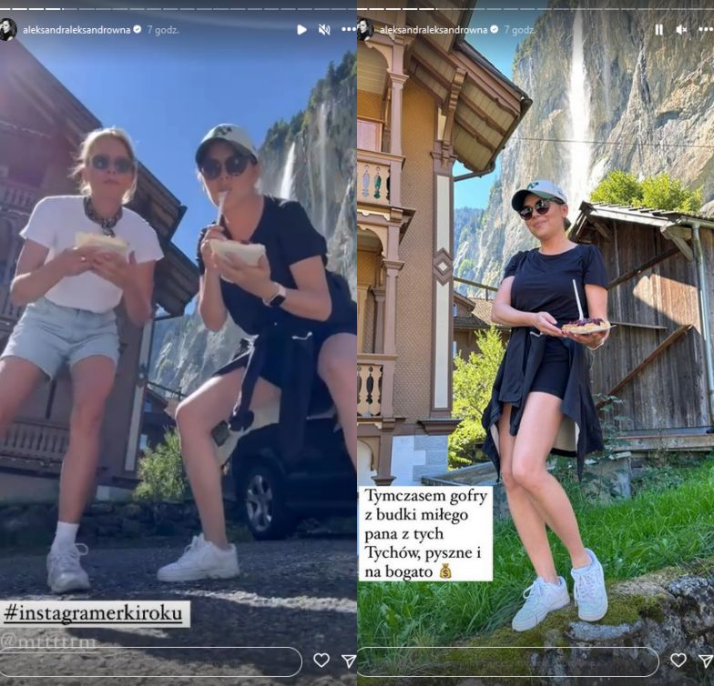 Aleksandra Kwaśniewska i Marta Wierzbicka zwiedzają Szwajcarię