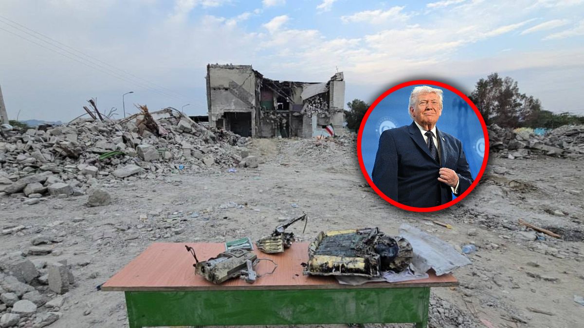 Szkoła w Minabie po trafieniu pociskiem Tomahawk