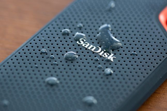SanDisk Extreme Portable SSD jest odporny na strumień wody