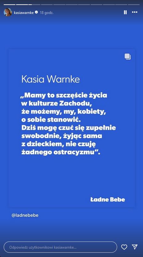 Katarzyna Warnke o macierzyństwie