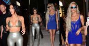 Kim i Khloe Kardashian w SKĄPYCH stylizacjach walczą o uwagę na otwarciu butiku SKIMS w Miami (ZDJĘCIA)