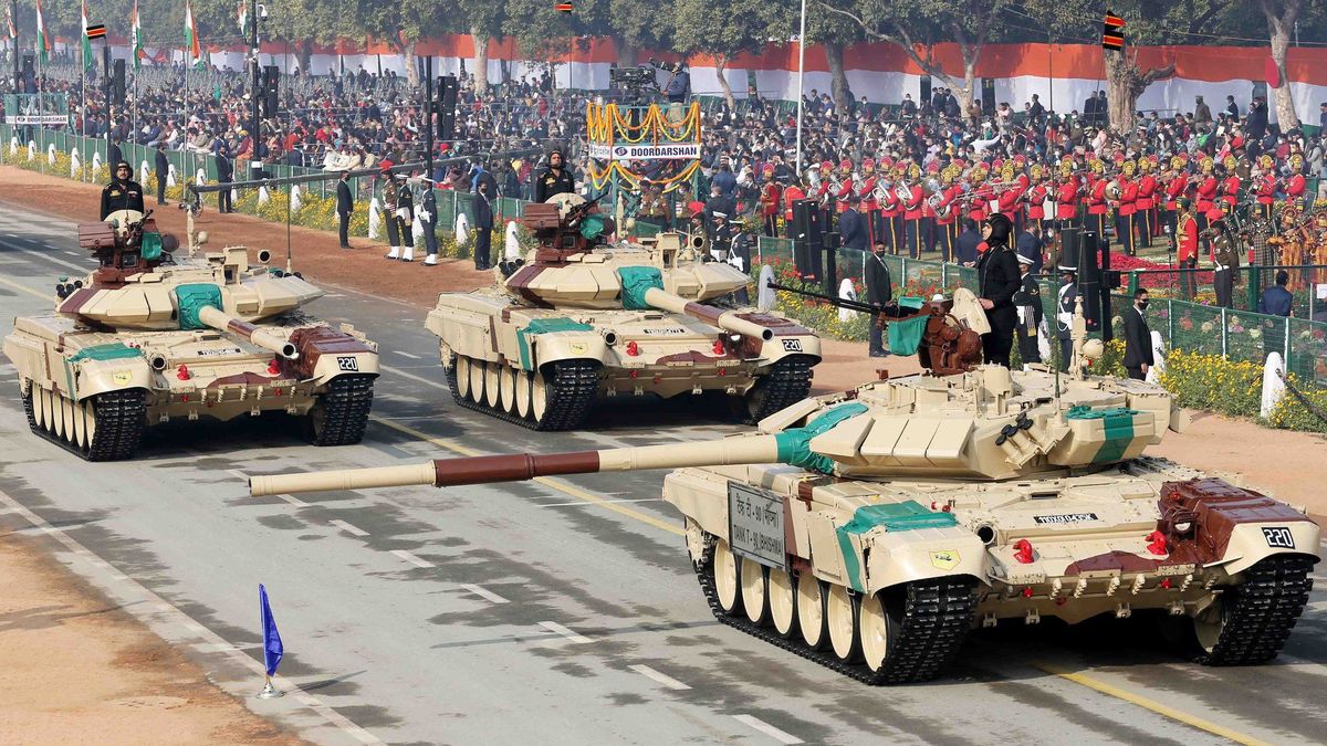 T-90S „Bhishma” podczas parady w New Delhi