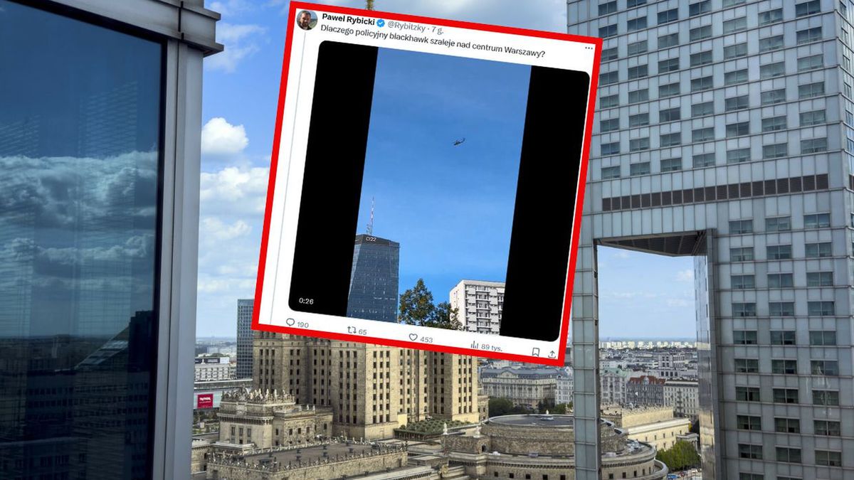 Black Hawk w centrum Warszawy