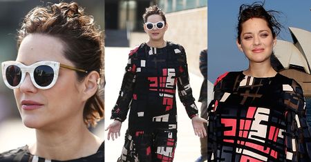 Marion Cotillard promuje film w długiej sukni