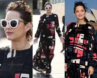 Marion Cotillard promuje film w długiej sukni