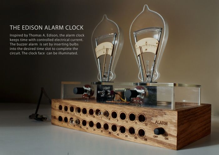 Edison Alarm Clock - budzik jak z XIX wieku
