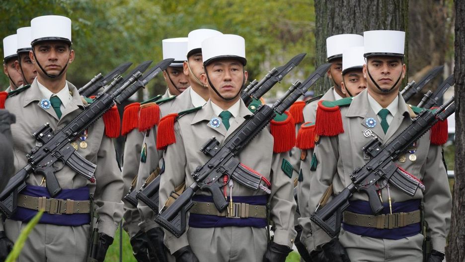 Żołnierze Legii Cudzoziemskiej w Łodzi