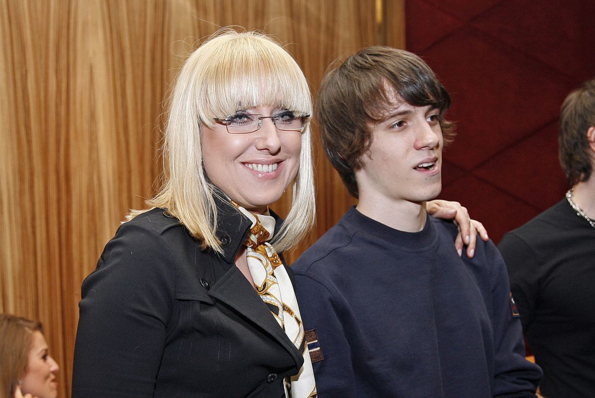 Agata Młynarska z synem, 2009 r.