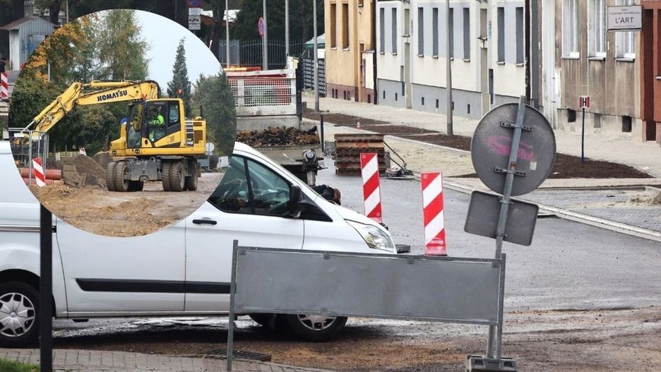 Trwa remont ulicy Chopina w Oświęcimiu. Mieszkańcy pytają, dlaczego jest węższa niż przed rozpoczęciem inwestycji?