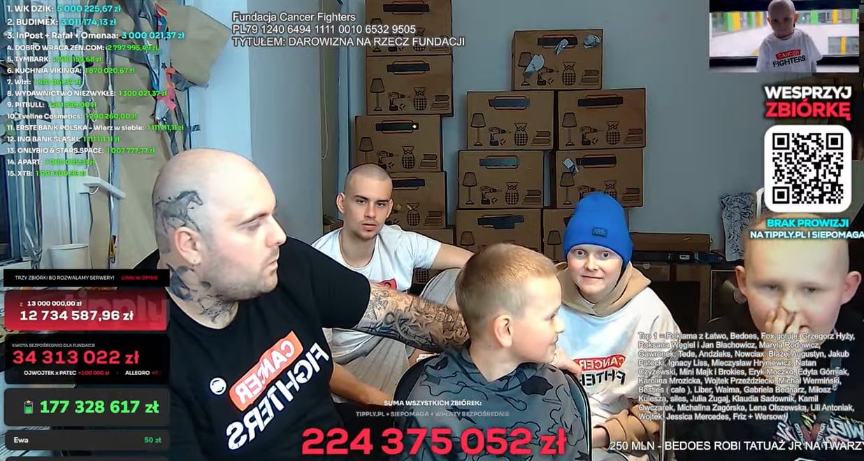Rafał Brzoska z kolejnym przelewem na streamie Łatwoganga