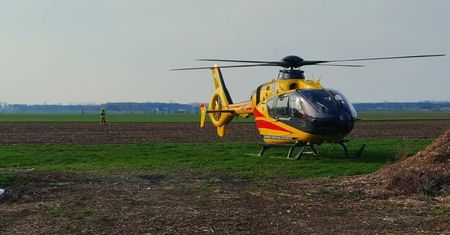 Makabryczny wypadek. Mężczyzna spadł z wysokości. Lądował śmigłowiec LPR