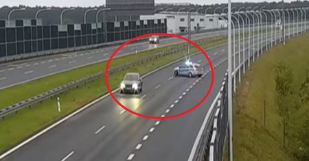 Nagranie z S12. Tak pokonał 20 kilometrów