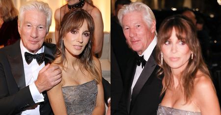 Richard Gere bryluje na pokazie Armaniego Z MŁODSZĄ O 34 LATA żoną. Ładna z nich para?