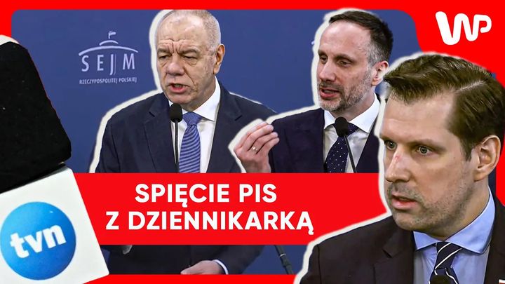 wiadomości,aktualności,WP Wiadomości Posłowie PiS kontra dziennikarka TVN. Mocna wymiana zdań na konferencji