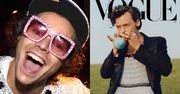 Harry Styles odpowiada na krytykę sesji dla "Vogue'a", pozując W FALBANKACH i z bananem w buzi (ZDJĘCIA)