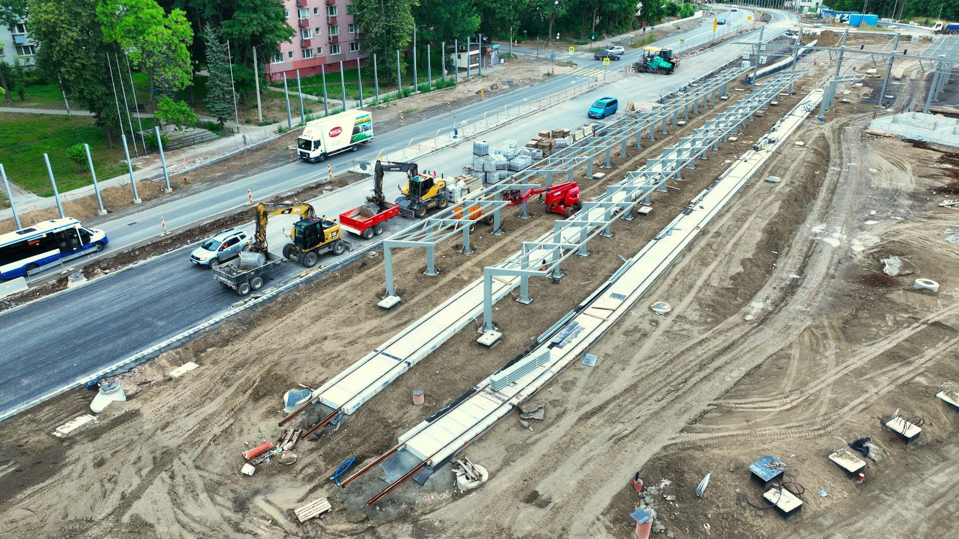 Budowa pętli tramwajowo-autobusowej na Wzgórzach Krzesławickich