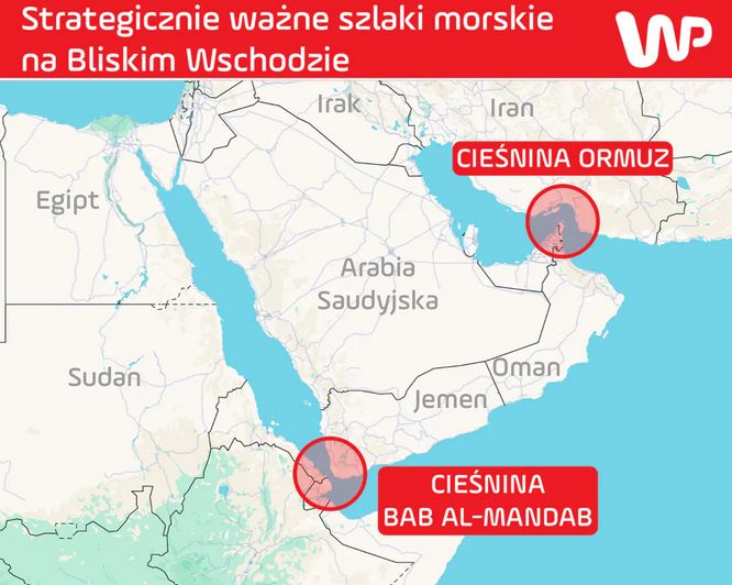 Strategiczne szlaki morskie na Bliskim Wschodzie