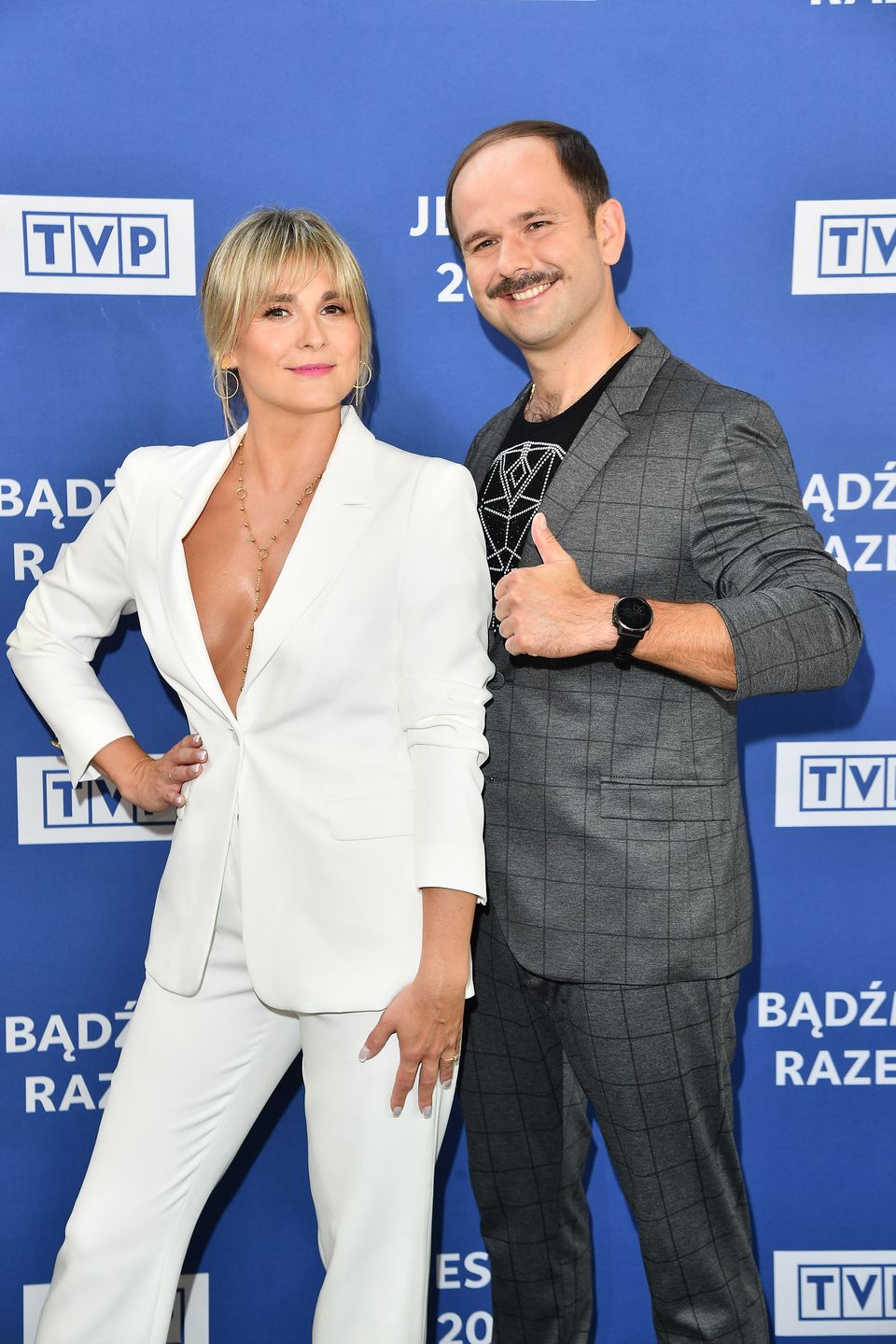 Kajra i Sławomir na konferencji ramówkowej TVP