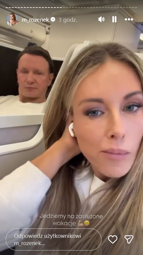 Małgorzata Rozenek-Majdan w samolocie