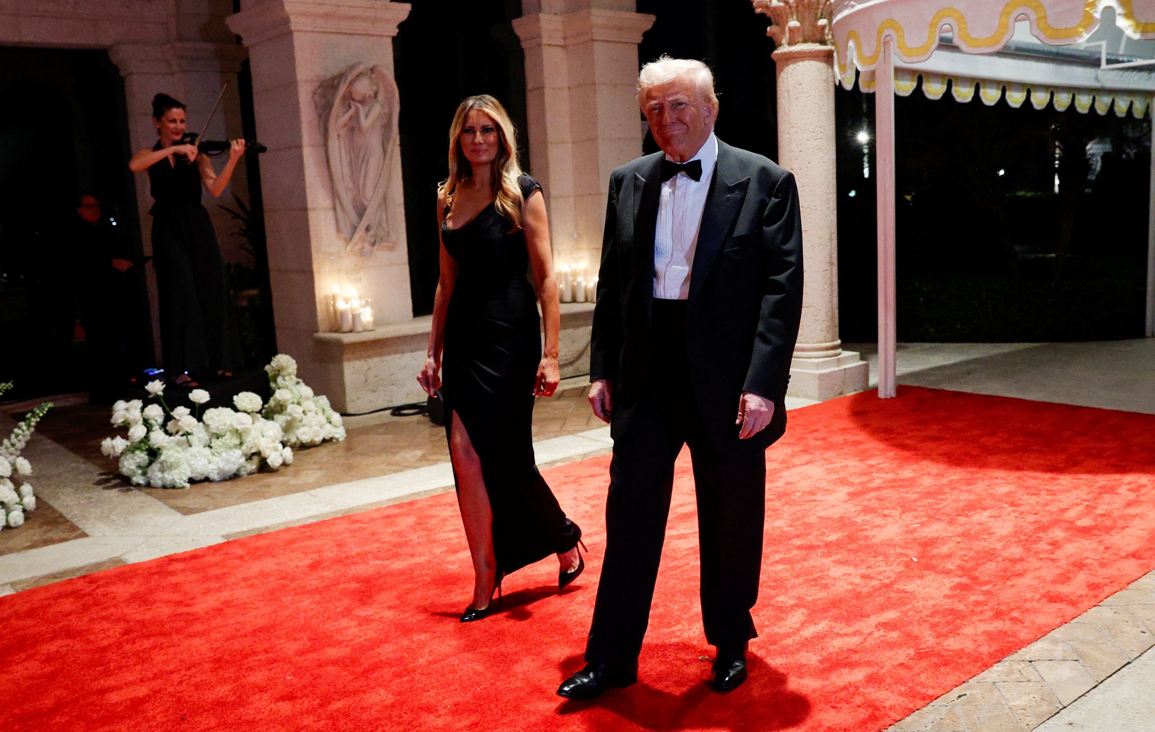 U.S. President-elect Donald Trump attends a New Year's Eve event at Mar-a-Lago in Palm Beach
U.S. President-elect Donald Trump, accompanied by his wife Melania, attends a New Year's Eve event at Mar-a-Lago in Palm Beach, Florida, U.S., December 31, 2024.,Image: 951172526, License: Rights-managed, Restrictions: , Model Release: no, Credit line: Marco Bello / Reuters / Forum
Marco Bello / Reuters / Forum
politics
