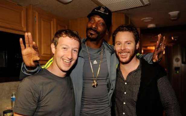 Mark Zuckerberg, Snoop Dogg i Sean Parker (Fot. Business Insider)