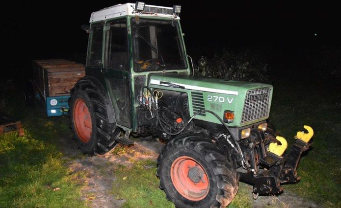 Opole Lubelskie: Nocna akcja w malinach. Dwóch pijanych Ukraińców chciało ukraść ciągnik