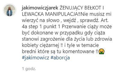 Jarosław Jakimowicz komentuje słowa Martyny Wojciechowskiej